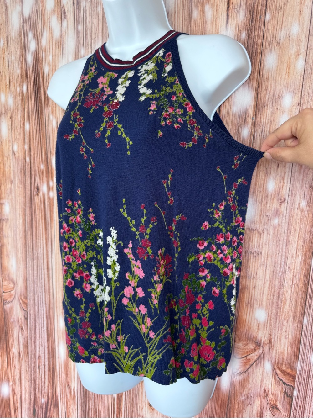 Daniel Rainn Rora Knit Floral Halter Sweater - Picture 5 of 9